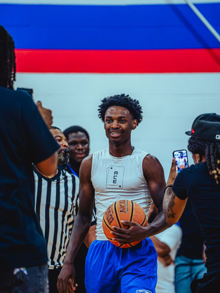 Randy smiling with the ball at Dreamers Classic II